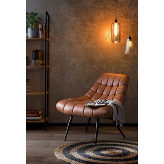 Sessel XXL Kunstleder Hellbraun