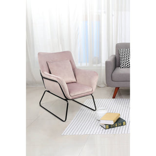 Relaxsessel mit Samtbezug Rose