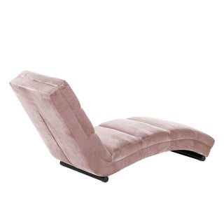 Chaiselongue rose Samt