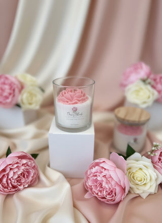 Duftkerze „Peony Blush“ – Sojawachs mit Pfingstrose & Coco Mademoiselle Duftnote