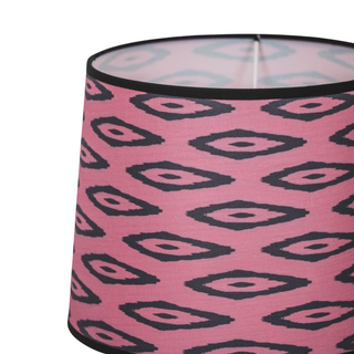Lampenschirm - Kelim-Druck - Polyester - Rosa - 26x30x23cm