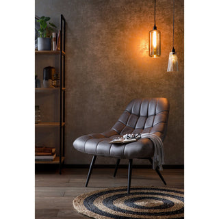 Sessel XXL Kunstleder Dunkelbraun