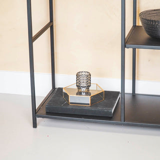 Kerzenhalter-Teelicht - Glas - Smokey - 7x8cm