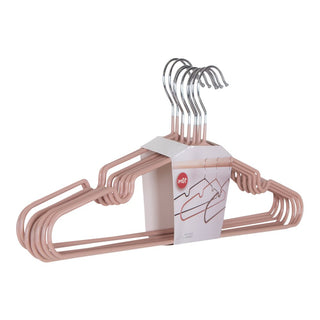 Massa Metall Kleiderbügel mit Rosenbeschichtung – Set 10 Stück, Roségold