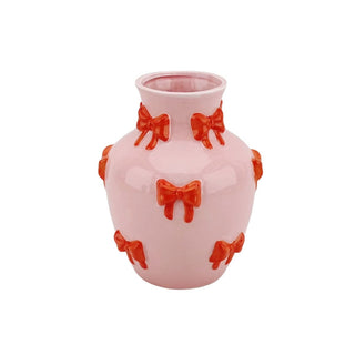 Runde Bauchvase aus Dolomit – Bunte Dekovase | Housevitamin 14x14x19cm