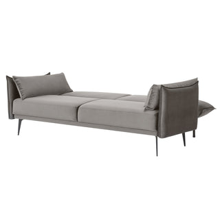 Sofa 3-Sitzer - Samt - Grau
