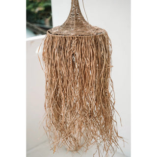 Lampenschirm aus Bast & Rattan – Boho Look Ø40 cm x H150 cm – Natur – Bazar Bizar Living