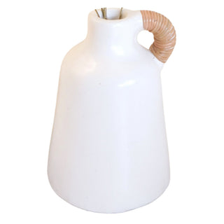 Soeji Vase „Sana“ – Handgefertigte Tonvase im Boho-Stil (Ø 16 x H 21 cm)