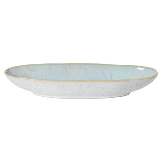 EIVISSA Ovale Servierplatte 33 cm – Sea Blue | Handgefertigte Keramik 2er Set