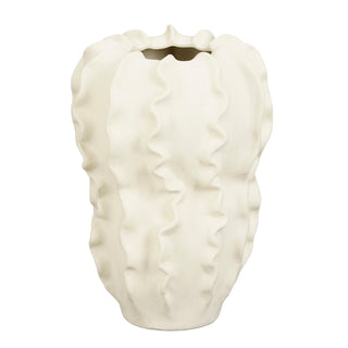 Sierra Vase aus Keramik in Beige – 31 cm | Mica Decorations