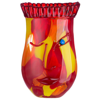 Glasart Vase „Gump“ orange rot