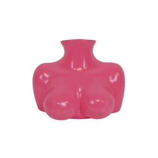 Vase - Brüste - Keramik - Neonrosa - 6,5x12,5x13cm