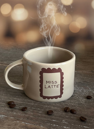 Tasse Keramik, Miss Latte beige