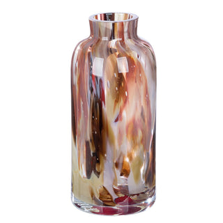 Glasvase Roslin Braun, Dunkelrot, Beige