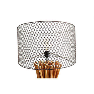 Stehleuchte Treibholz Natur/Schwarz 149 cm