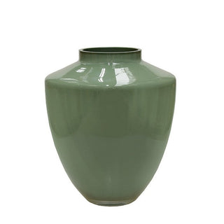Vase The World – Tugela M Glasvase in Pastellgrün (mundgeblasen, Ø 28 x H 36 cm)