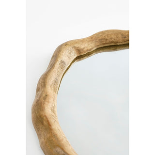 Nickwandspiegel L36 x B2 x H38 cm Mangohout - Dunkelbraun