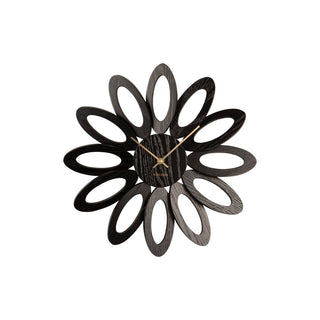 Wanduhr „Fiore“ – Schwarz, 40 cm | Karlsson