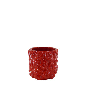 Topf - Kussmund Keramik - Rot - 11x11x11,5cm