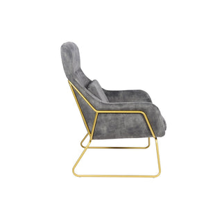 Relaxsessel aus Samtvelours Grau