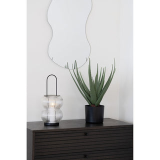 Lucena Laterne- Schwarz, Metall/Glas, 16x16x36 cm