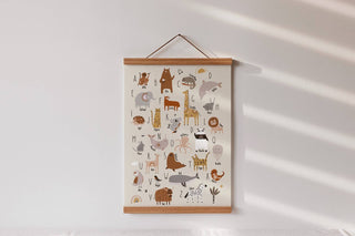 Alphabet Poster Tiere