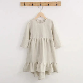 Entzückendes Baby- und Kinderkleid aus Bio-Baumwolle mit Rüschen – Größen 18 Monate bis 8 Jahre
