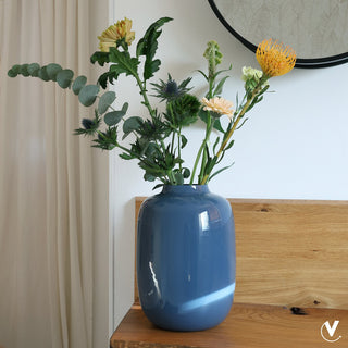 Vase Artic Dunkelblaugrau
