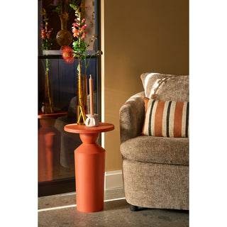 Feroza -Seitentisch - Metall - Orange