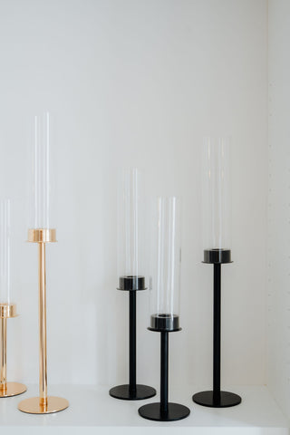 Leihware Kerzenständer schwarz & Gold