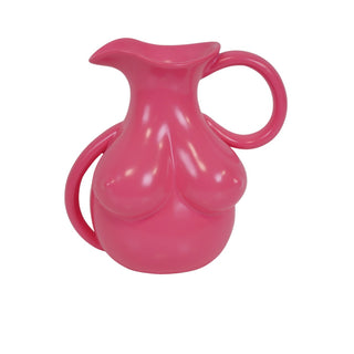 Vase - Brüste Krug - Keramik - Neon Pink - - 6,5x11x18cm