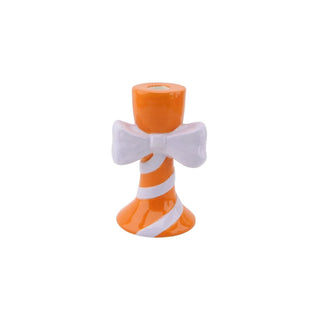Kerzenhalter mit Bogen-Design – Moderner Dolomit-Kerzenständer | Housevitamin- Orange/Lila - 9x8x14cm