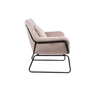 Relaxsessel mit Samtbezug Rose