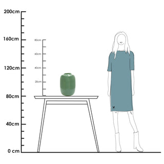 Vase The World – Artic Glasvase in Pastellgrün (mundgeblasen, verschiedene Größen)