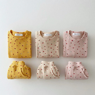 Baby Jogginganzug 2-teilig – Waffelstrick Sweater & Hose – Baumwolle – Annie&Charles