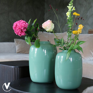 Vase The World – Artic Glasvase in Pastellgrün (mundgeblasen, verschiedene Größen)