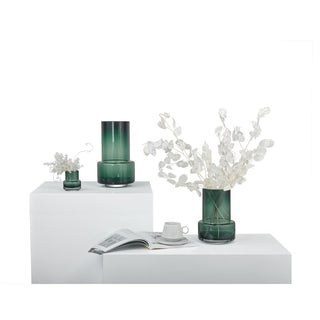 Element Accessories – Luxury Editions Vase in Grün (Art Déco Design, H 36 cm)