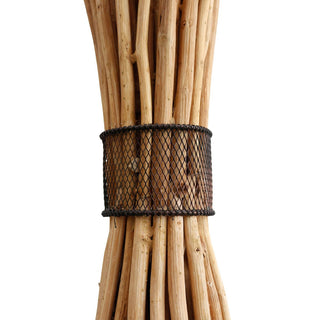 Stehleuchte Treibholz Natur/Schwarz 149 cm