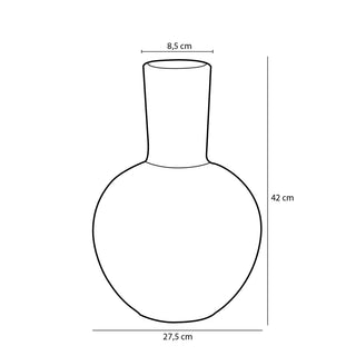 Holm Vase – H42 x Ø28 cm – Keramik – Creme