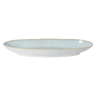 EIVISSA Servierplatte Oval 41 cm – Sea Blue | Handgemachte Keramik 2er Set