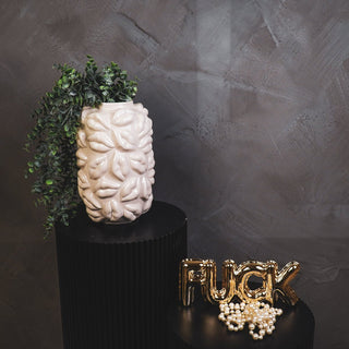 Vase - Kisses - Keramik - Beige - 17x17x27cm