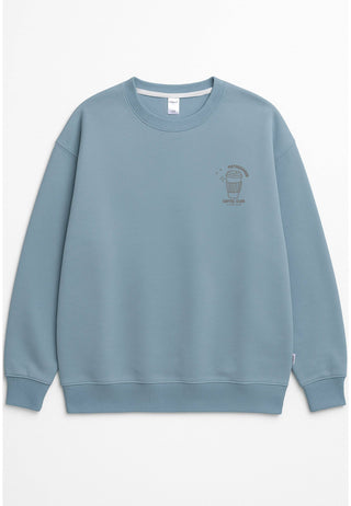 Erwachsenen Sweatshirt Coffee before Chaos hellblau