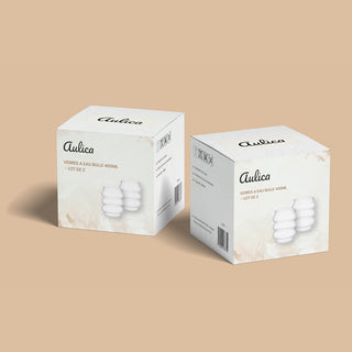 Aulica Blasen-Wassergläser 400 ml – Set aus 2 stilvollen Trinkgläsern aus Glas
