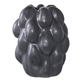 VASE bubble blau-grau Keramik