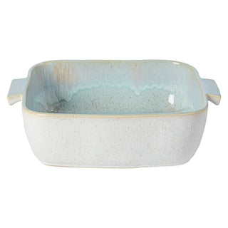 EIVISSA Auflaufform quadratisch 32 cm – Sea Blue | Handgefertigte Keramik 2er Set