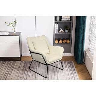 Relaxsessel mit Samtbezug Beige