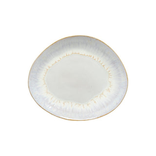 Brisa Beige Ovaler Speiseteller/Servierplatte 27 cm – Steingut 6er Set