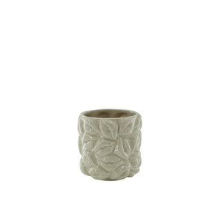 Topf - Kisses - Keramik - Beige -11x11x11,5cm