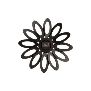 Wanduhr „Fiore“ – Schwarz, 40 cm | Karlsson