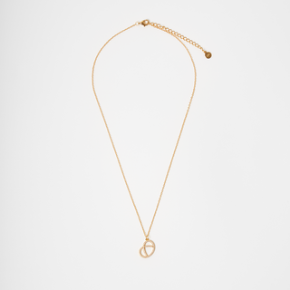Bretzel Halskette gold / silber